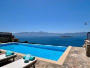 Ellinika MIT VIDEO! Kreta, Ellinika: Villa mit Meerblick, Gästestudio und Pool in der Nähe von Agios Nikolaos zu verkaufen Haus kaufen